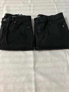 Women's Buffalo David Button Hanna High Rise Soft Stretch Skinny Black Pants 8